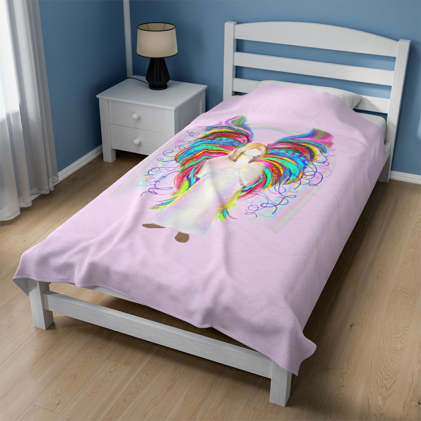 Wing and a Prayer Velveteen Plush Blanket