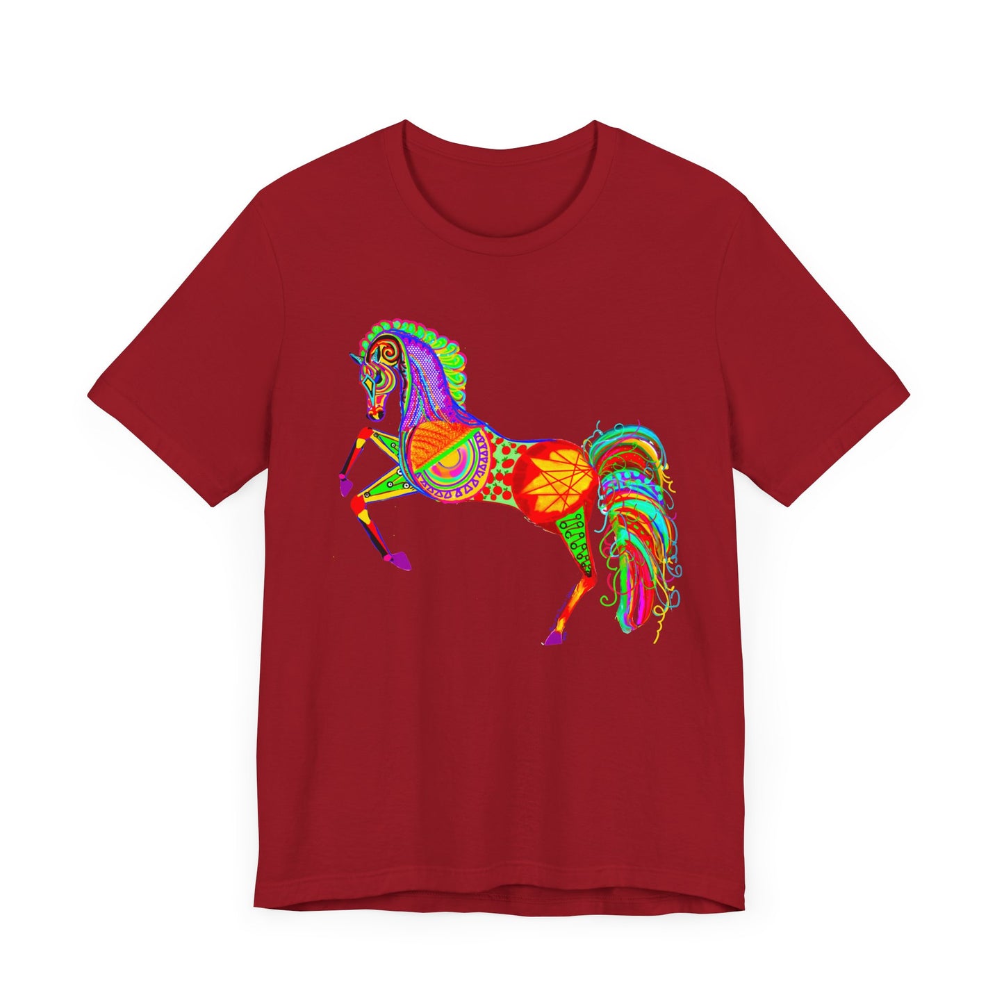 Colorful Horses of the Promise Unisex Tee - Vibrant Equine Artwork for Horse Lovers
