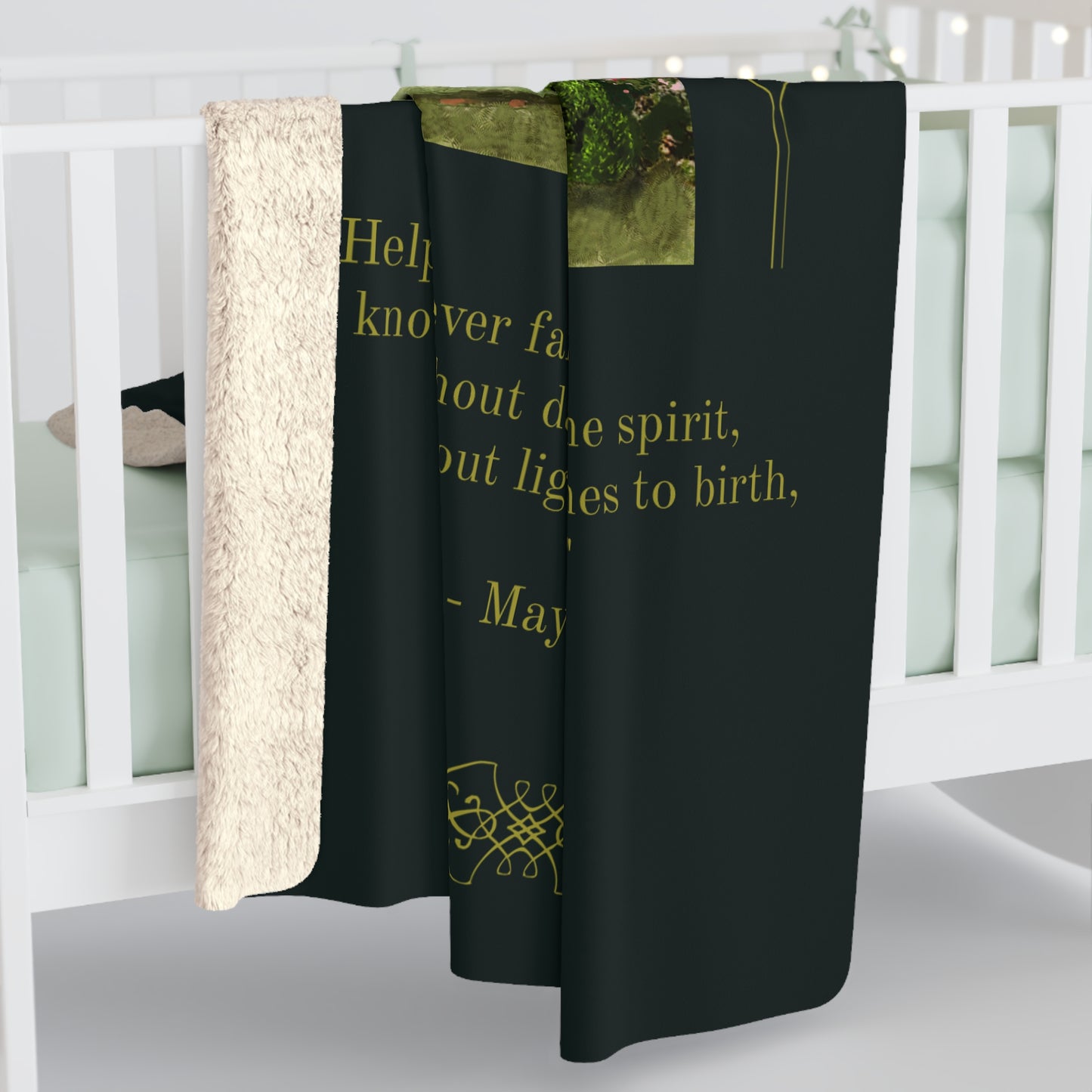 The Backyard - Vertical Sherpa Fleece Blanket