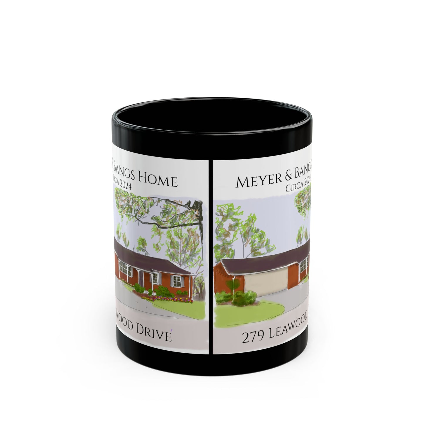 Meyer Bangs Home Black Mug (11oz, 15oz)