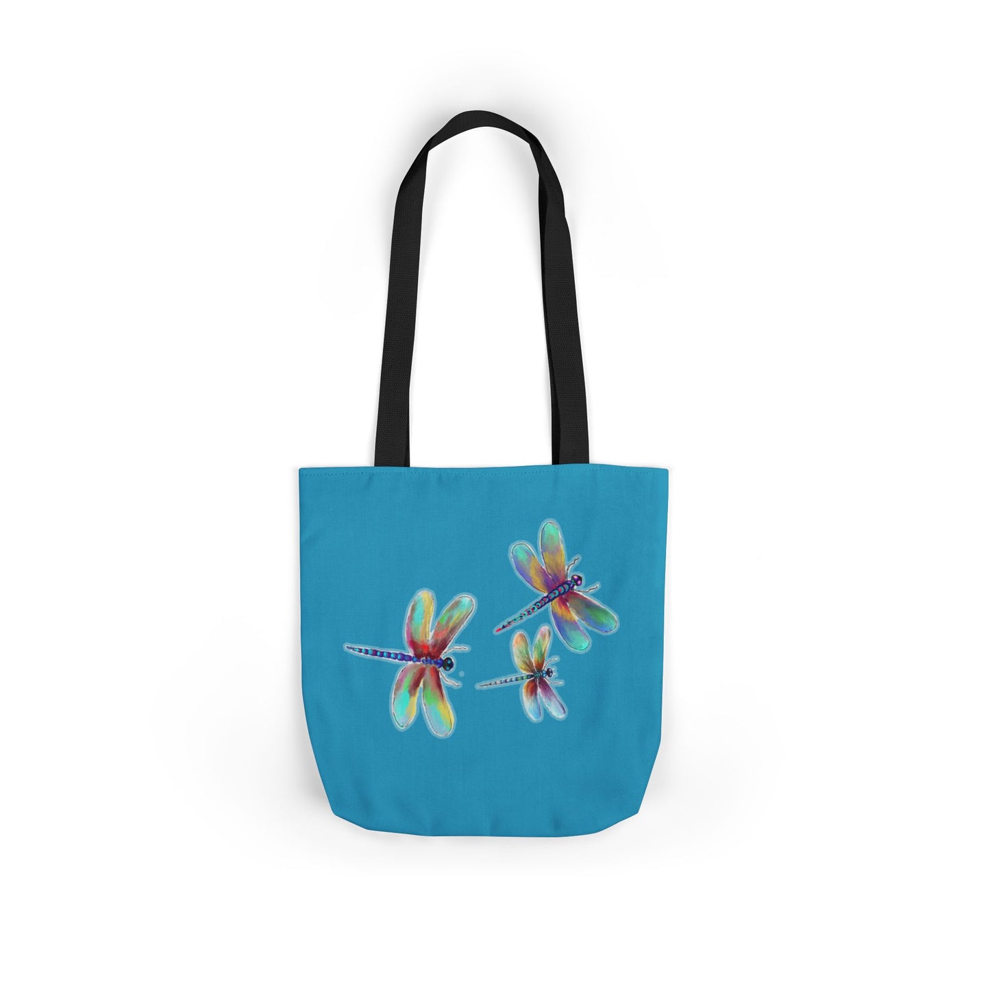 Colorful Dragonflies Canvas Tote Bag, Beach Bag, Grocery Bag, Reusable Tote, Eco-Friendly Gift, Summer Accessories