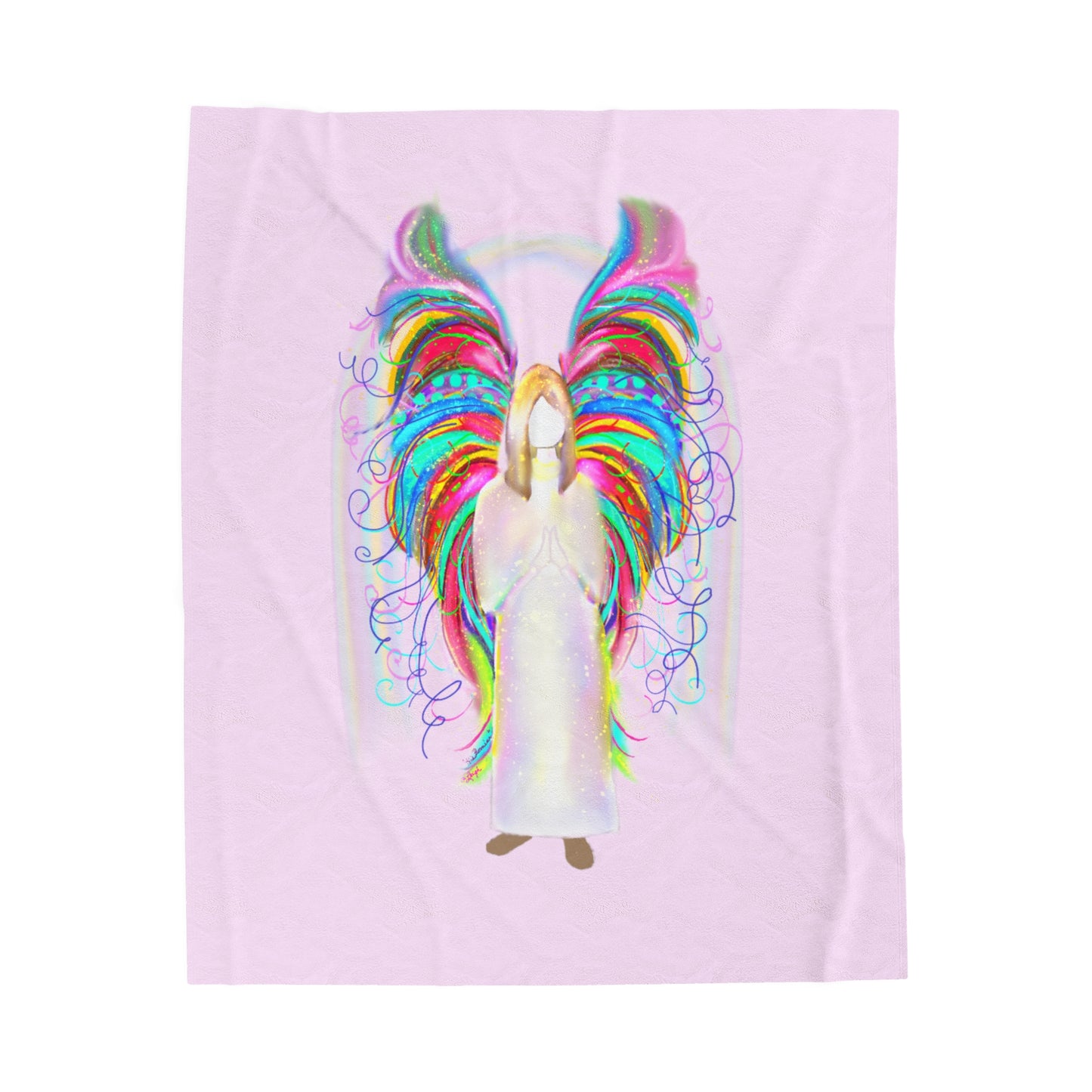 Wing and a Prayer Velveteen Plush Blanket