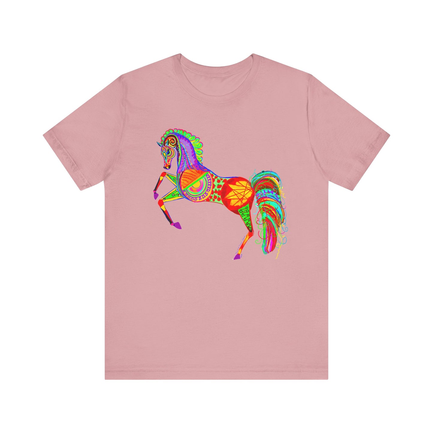 Colorful Horses of the Promise Unisex Tee - Vibrant Equine Artwork for Horse Lovers