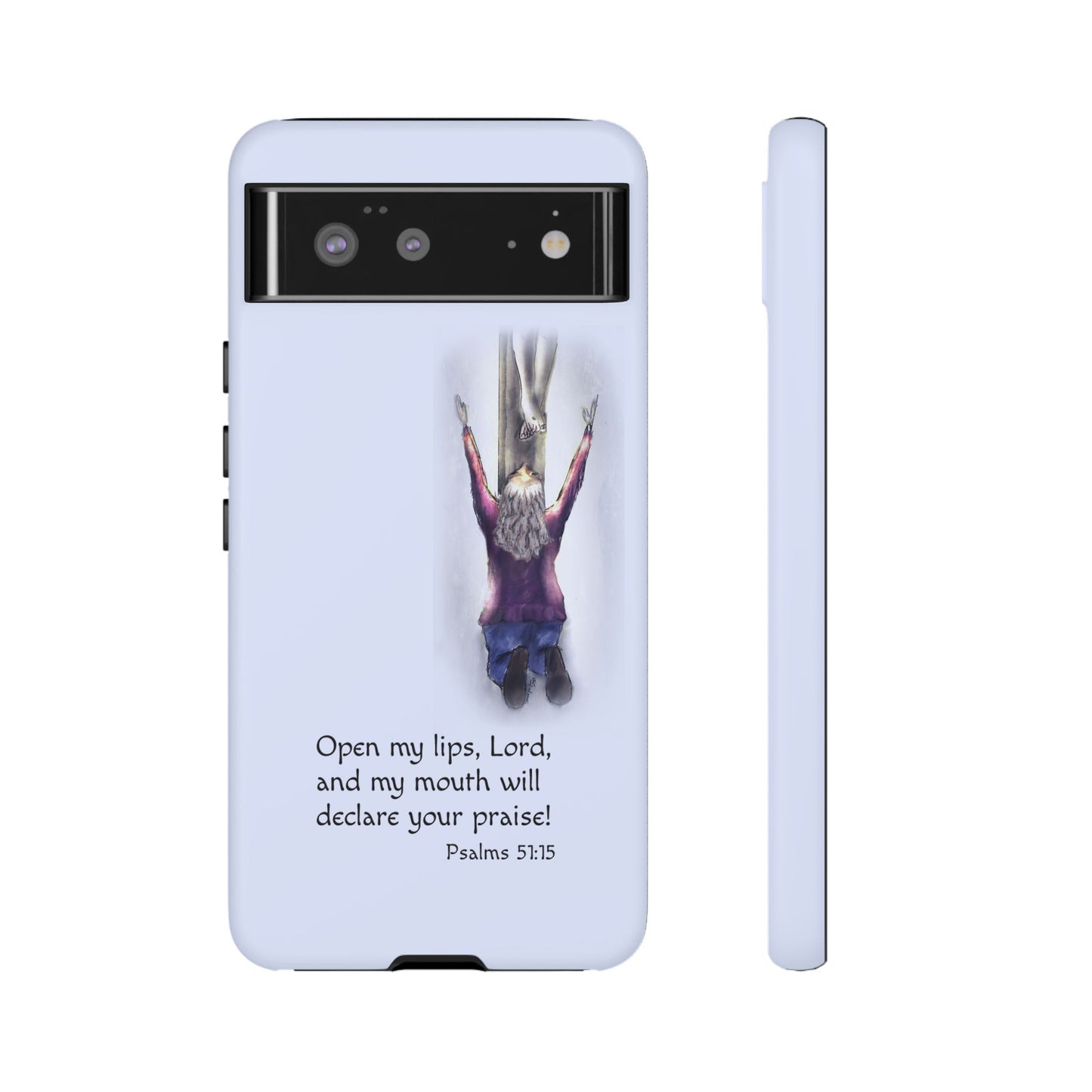 Only You, Jesus - Phone Case with Inspirational Design - Open My Lips, Lord, Christian Gift for Young Adults, Thoughtful Christian Decor, Scripture Phone Case