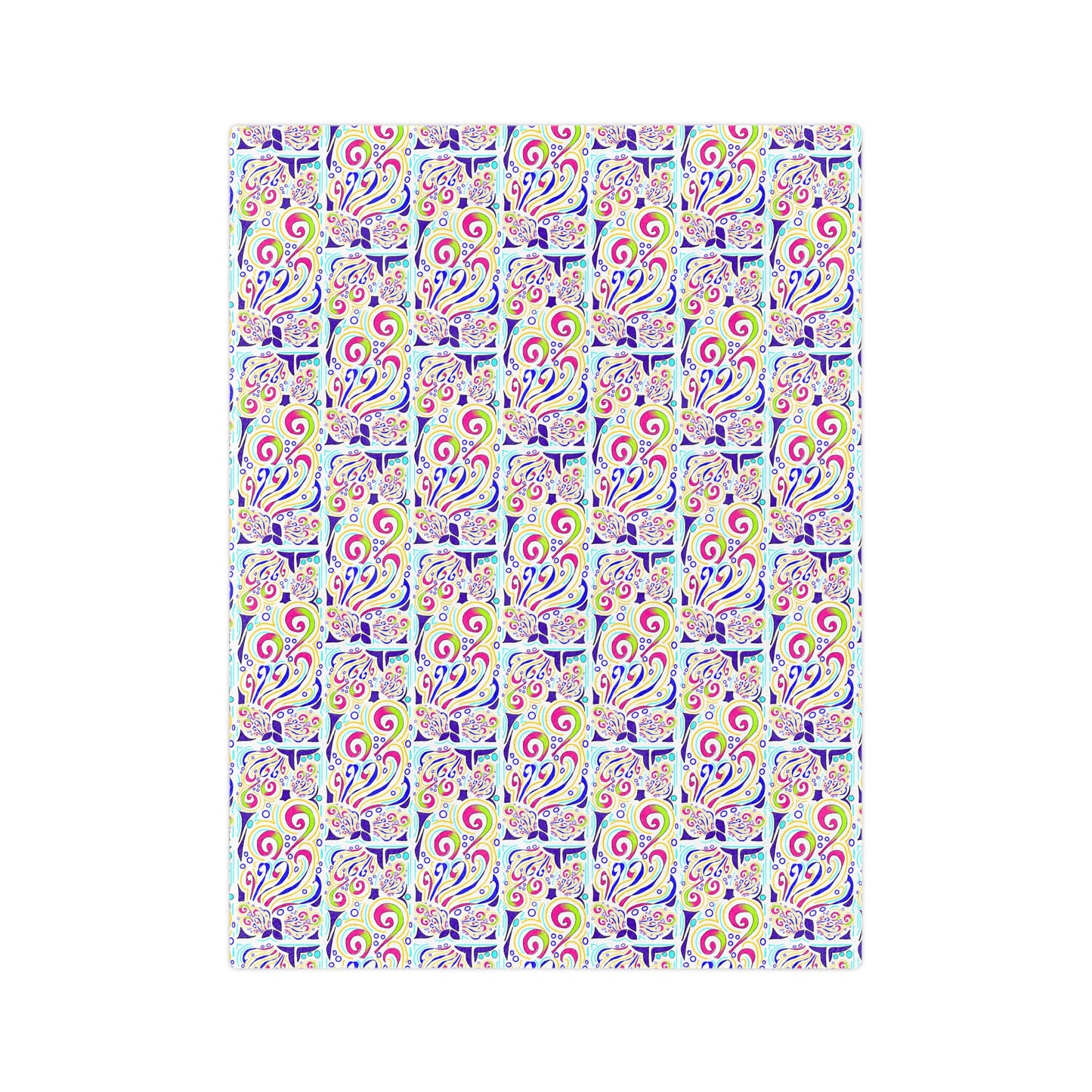 ColorCode Floral Microfiber Blanket, Cozy Blanket, Bohemian Decor, Soft Throw, Gift for Her, Home Snuggle Blanket