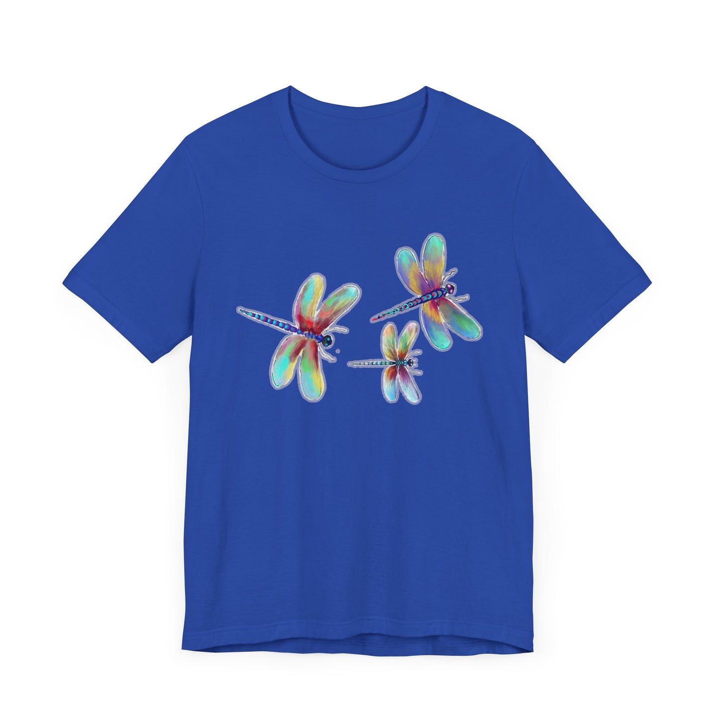 Colorful Dragonflies Unisex Tee - Vibrant Artwork for Nature Lovers