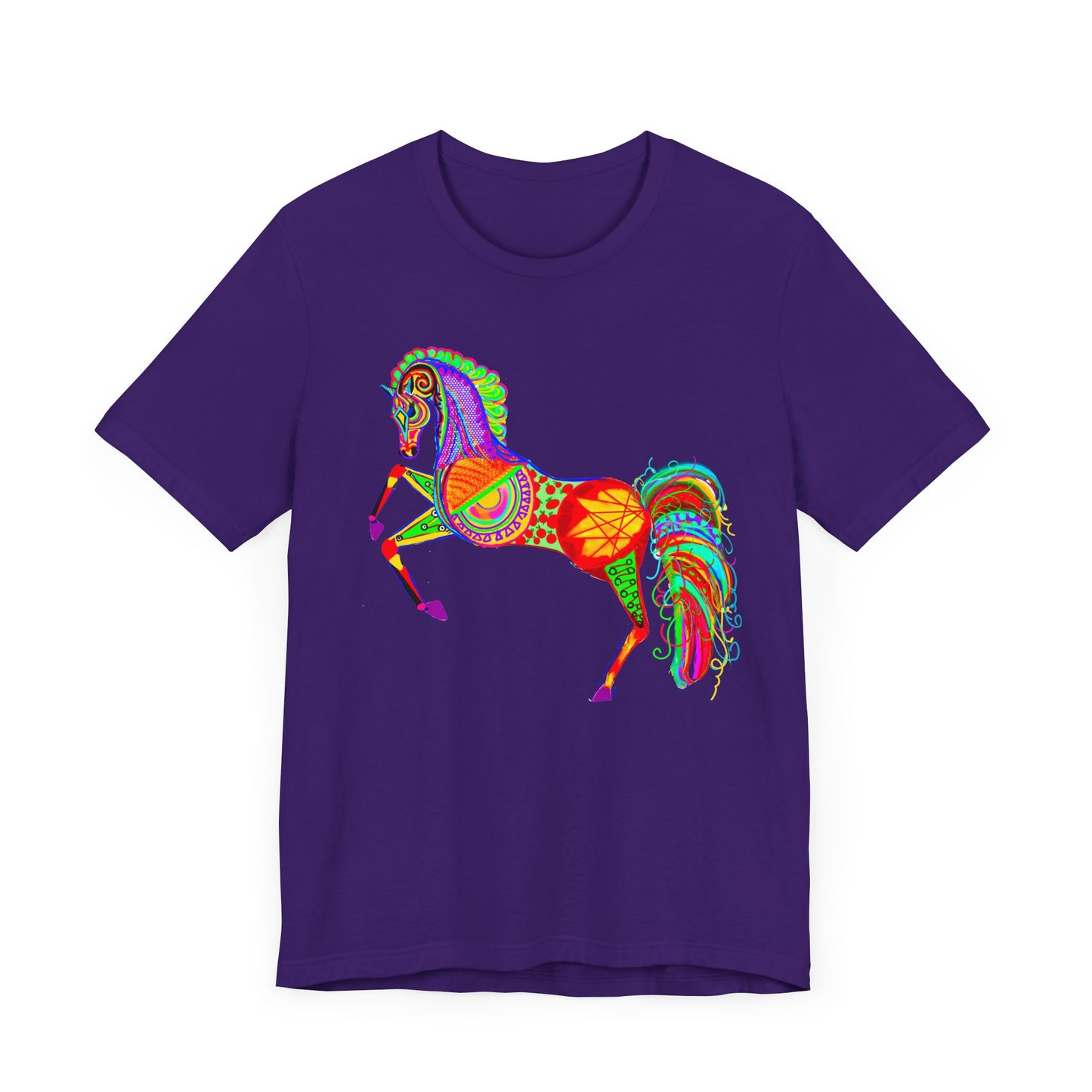 Colorful Horses of the Promise Unisex Tee - Vibrant Equine Artwork for Horse Lovers