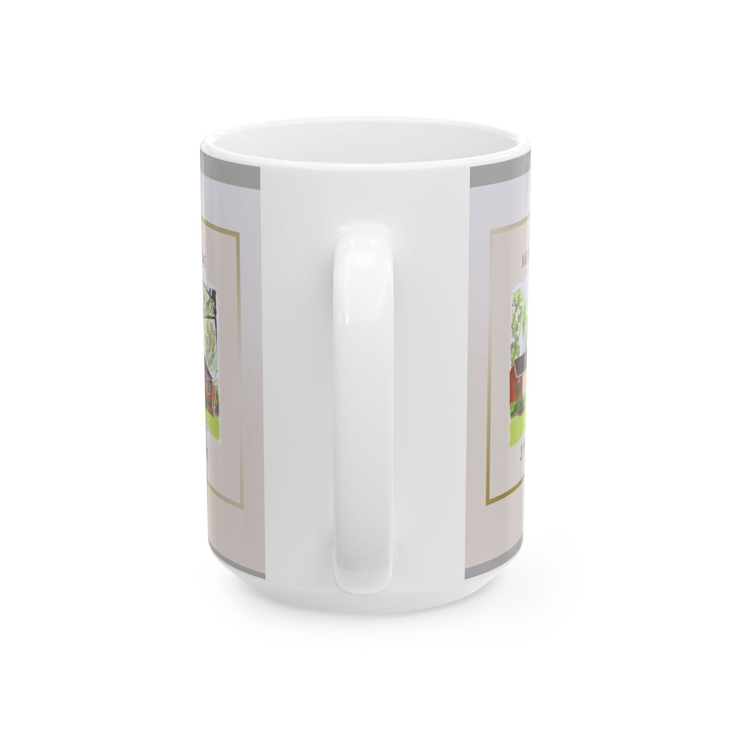 Custom Home Address - Ceramic Mug, (11oz, 15oz)