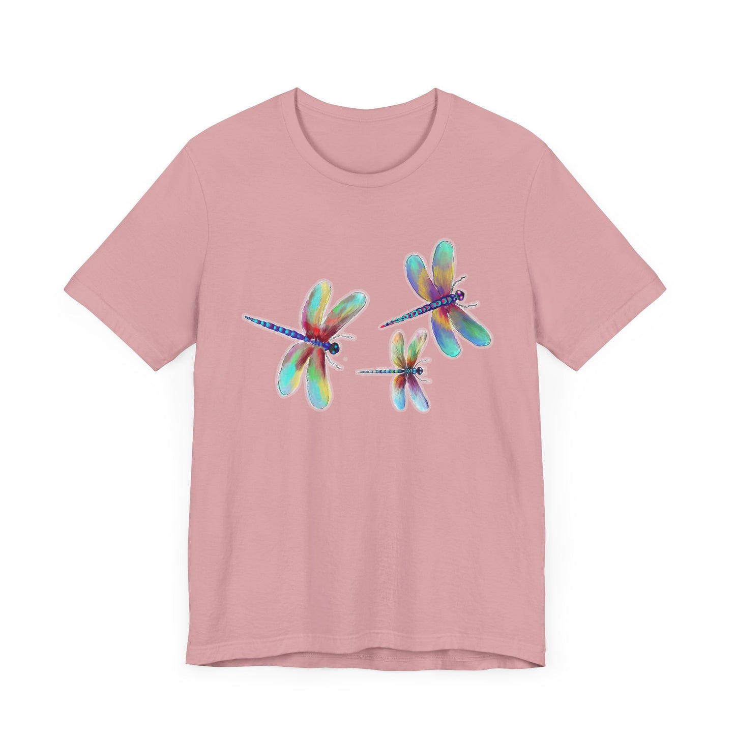 Colorful Dragonflies Unisex Tee - Vibrant Artwork for Nature Lovers