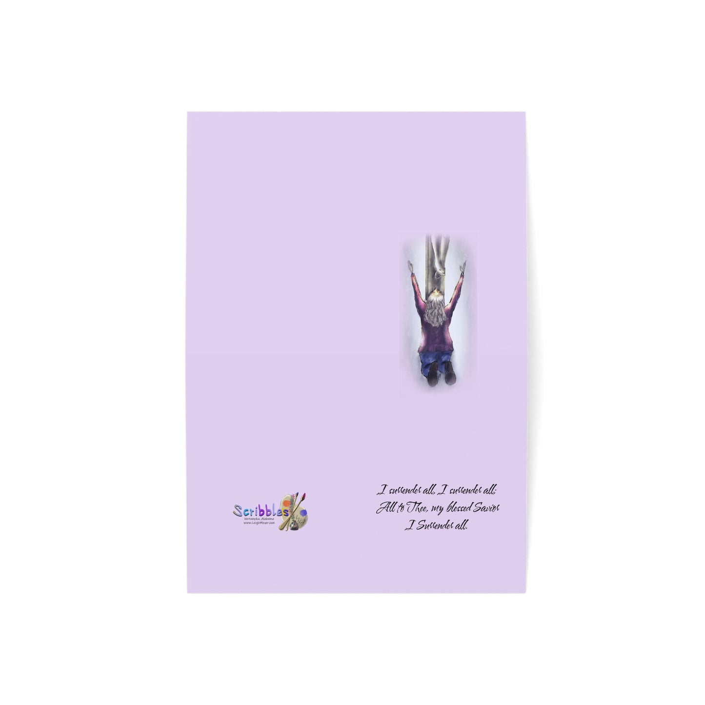 I Surrender - Spiritual Greeting Cards – Inspirational Cards for All Occasions, Encouragement, Love, Thank You, Sympathy, 1-50 Packs