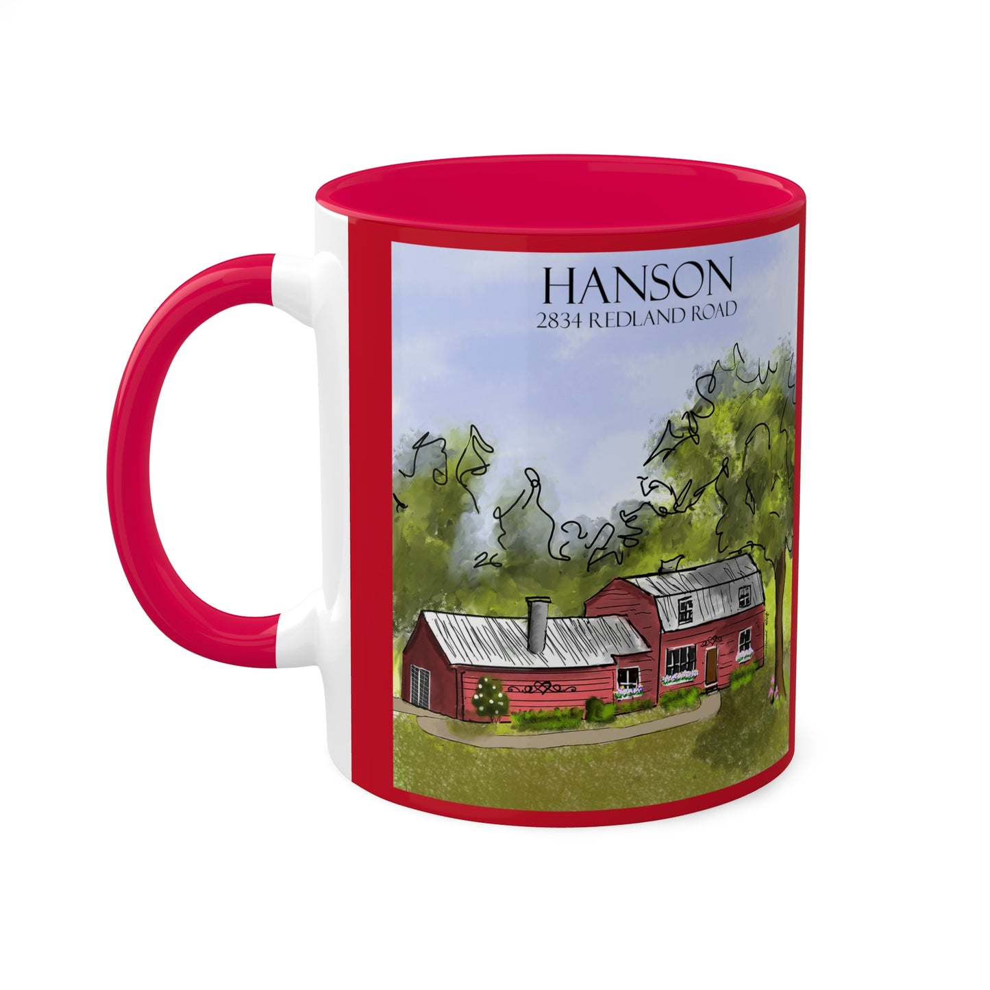 Hanson House Colorful Mugs, 11oz