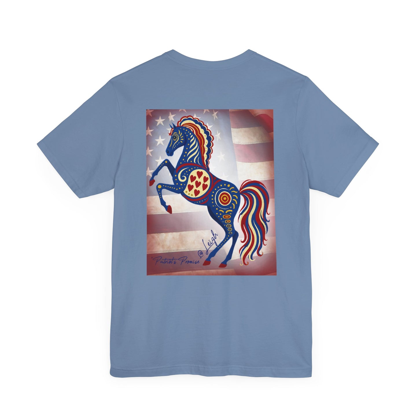 USA Patriot's Horse Tee, Unisex Equestrian Gift, Nature Lover Apparel, Vintage Style T-Shirt