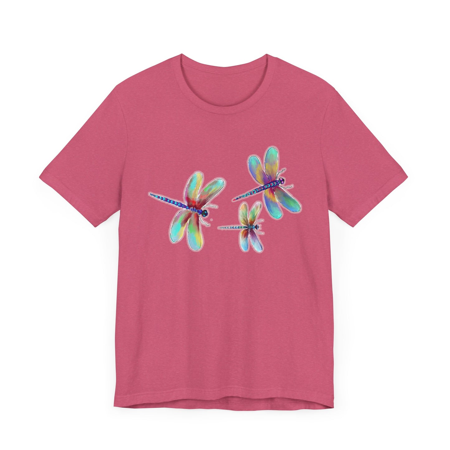 Colorful Dragonflies Unisex Tee - Vibrant Artwork for Nature Lovers