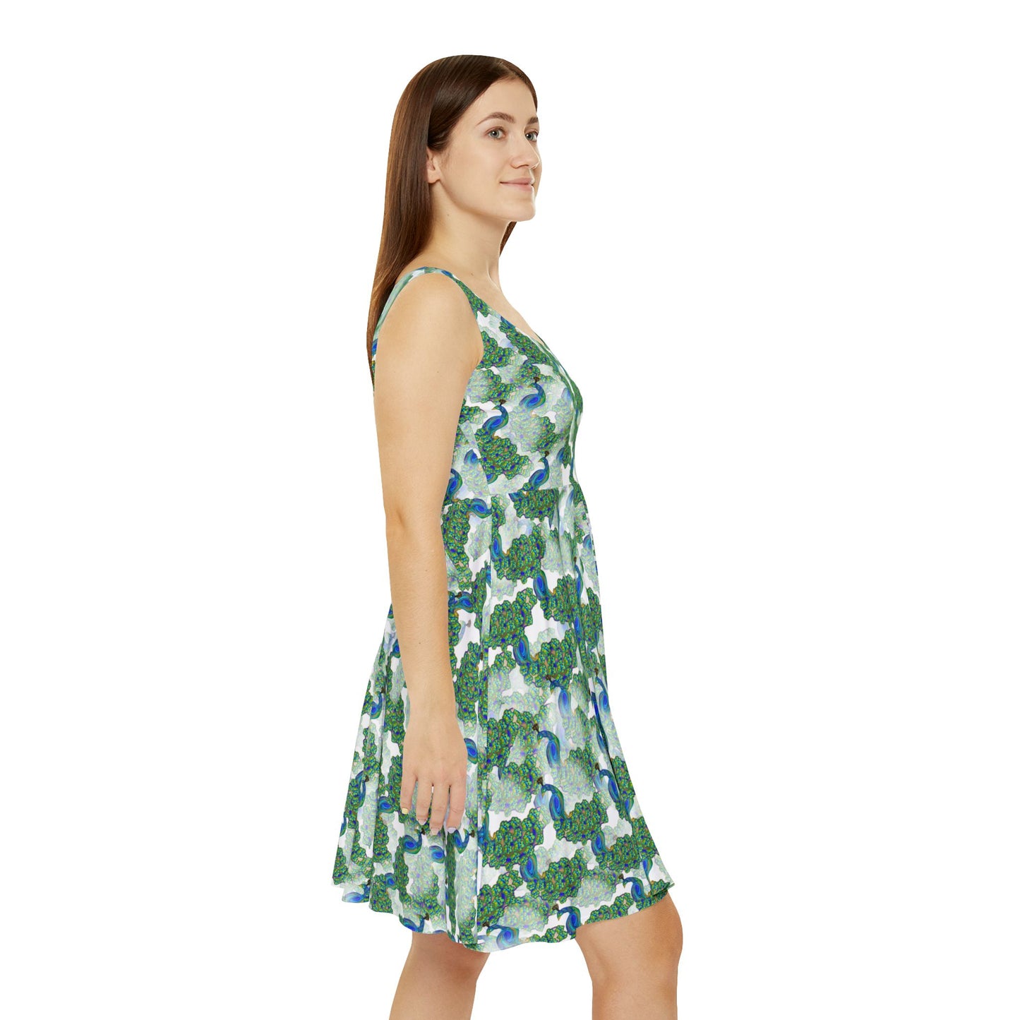 Bohemian Floral Women's Skater Dress | AOP, Summer Dress, Trendy Apparel, Casual Wear, Garden Party Outfit, Vibrant Print