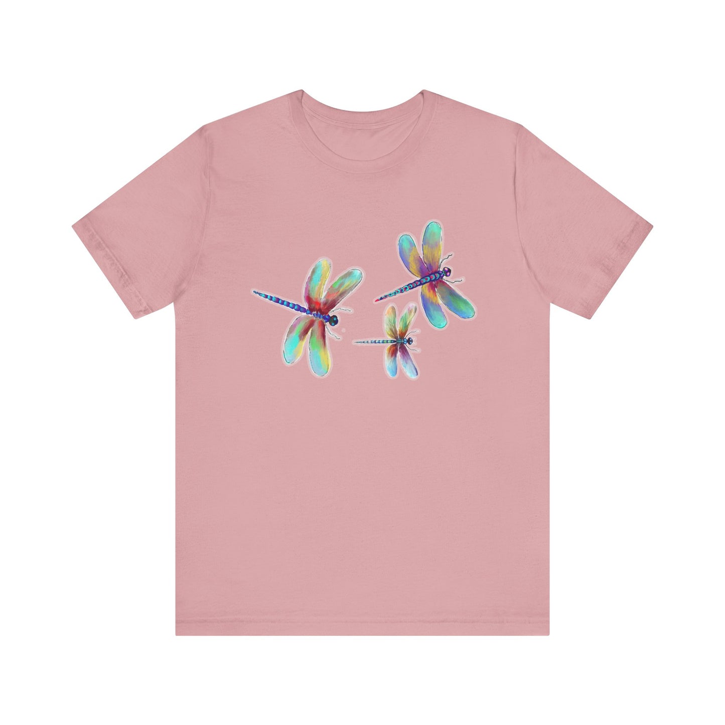 Colorful Dragonflies Unisex Tee - Vibrant Artwork for Nature Lovers