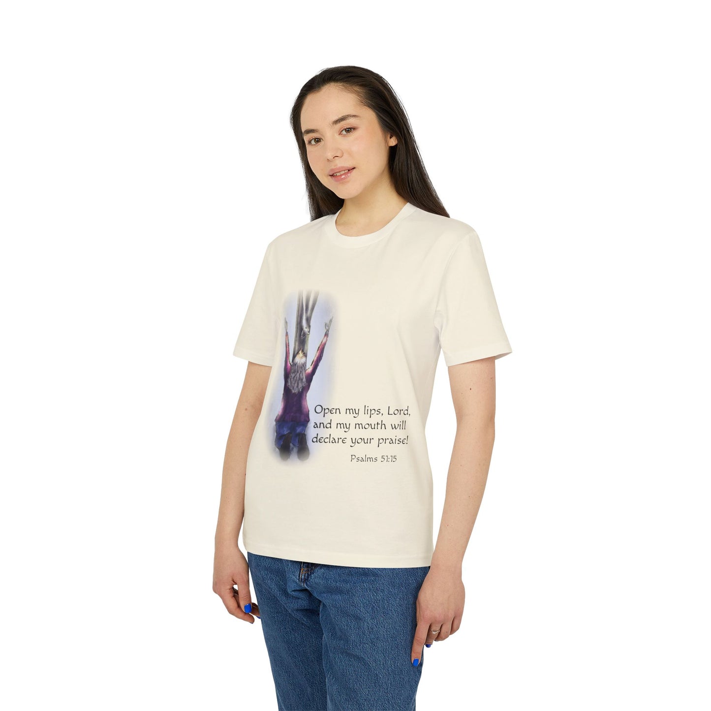 Only You, Jesus - Inspirational Prayer T-Shirt, Christian Tee, Faith-Based Clothing, Psalm 51:15, Religious Gift, Unisex Spiritual Wear