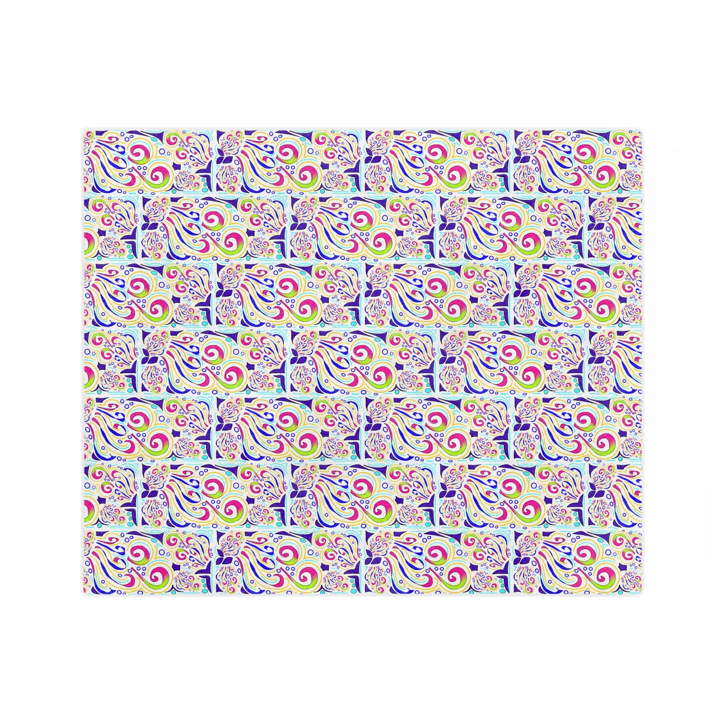 ColorCode Floral Microfiber Blanket, Cozy Blanket, Bohemian Decor, Soft Throw, Gift for Her, Home Snuggle Blanket