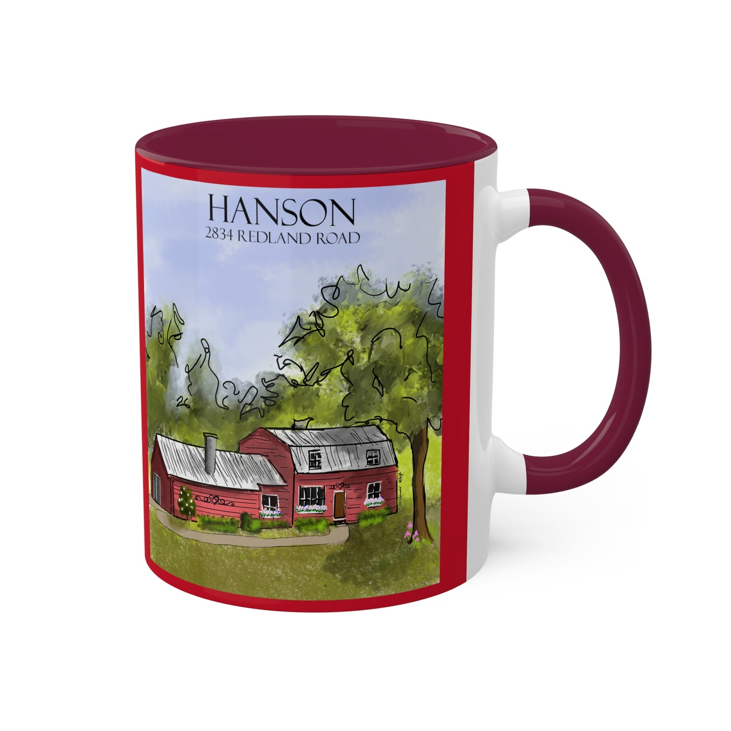 Hanson House Colorful Mugs, 11oz