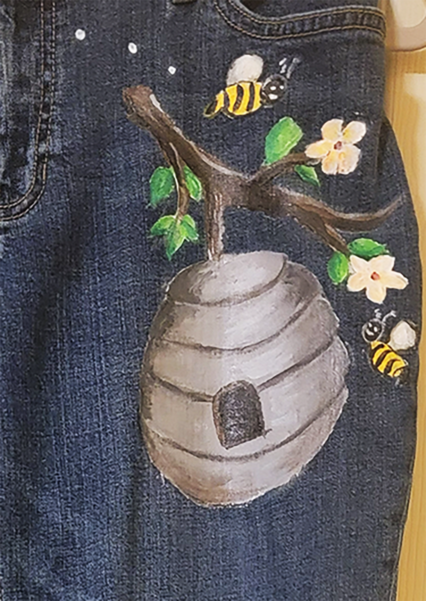 Hand painted in Studio