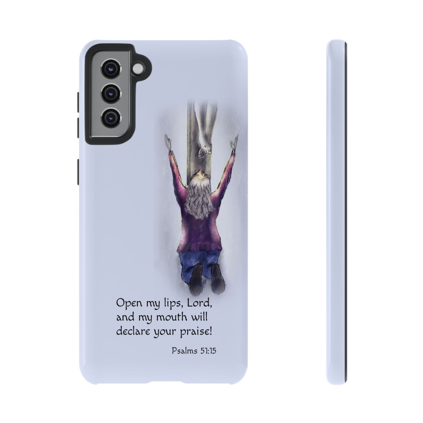 Only You, Jesus - Phone Case with Inspirational Design - Open My Lips, Lord, Christian Gift for Young Adults, Thoughtful Christian Decor, Scripture Phone Case