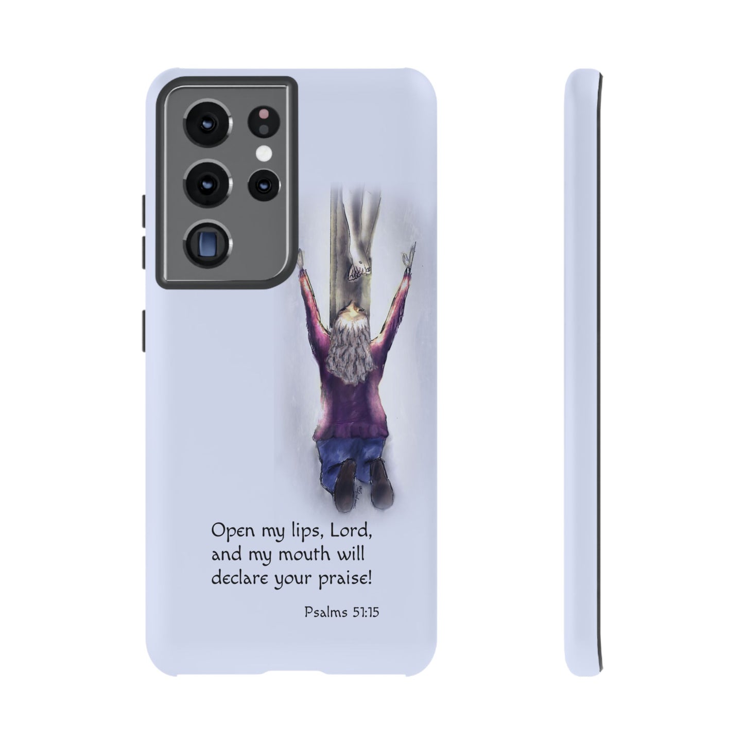 Only You, Jesus - Phone Case with Inspirational Design - Open My Lips, Lord, Christian Gift for Young Adults, Thoughtful Christian Decor, Scripture Phone Case