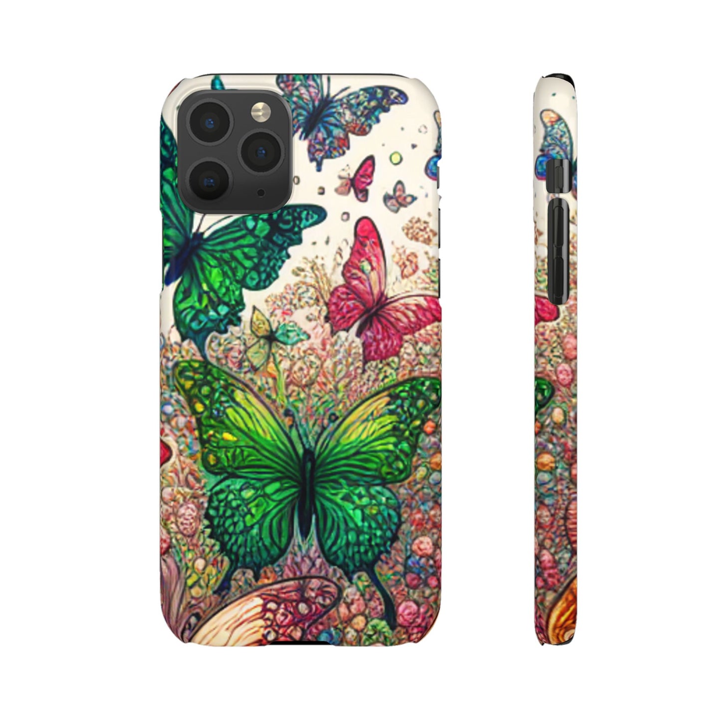 Colorful Butterfly Snap Cases, Over 50 types of Phone Covers, Floral Design, Spring Decor, Eco-Friendly Gift