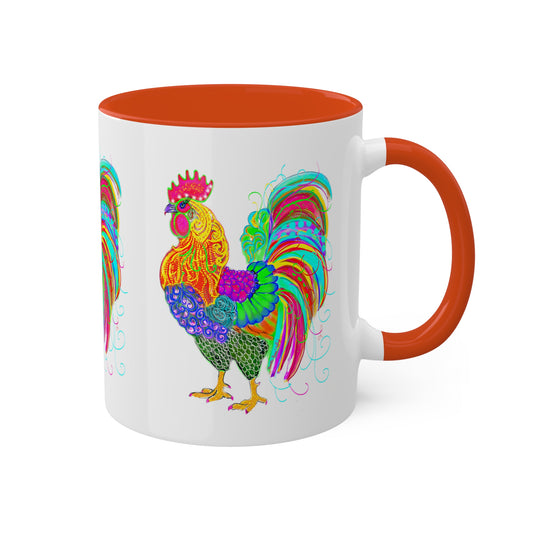 Rooster's Ruse - Colorful Mugs, 11oz