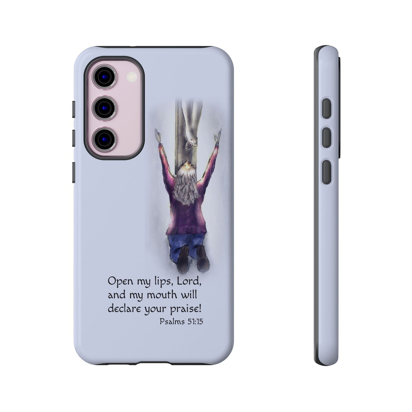 Only You, Jesus - Phone Case with Inspirational Design - Open My Lips, Lord, Christian Gift for Young Adults, Thoughtful Christian Decor, Scripture Phone Case