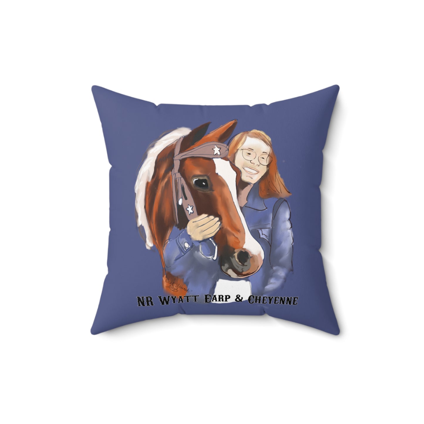 NR Wyatt Earp Spun Polyester Square Pillow