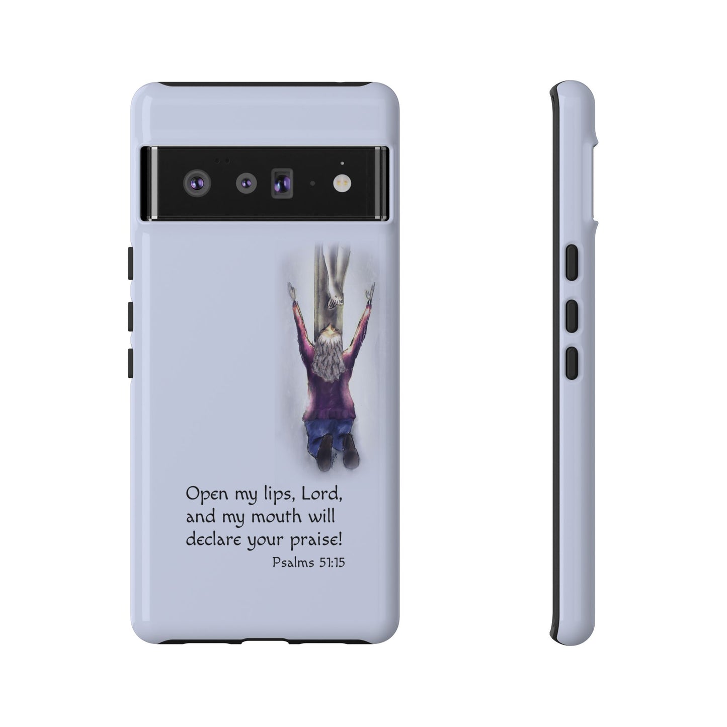 Only You, Jesus - Phone Case with Inspirational Design - Open My Lips, Lord, Christian Gift for Young Adults, Thoughtful Christian Decor, Scripture Phone Case