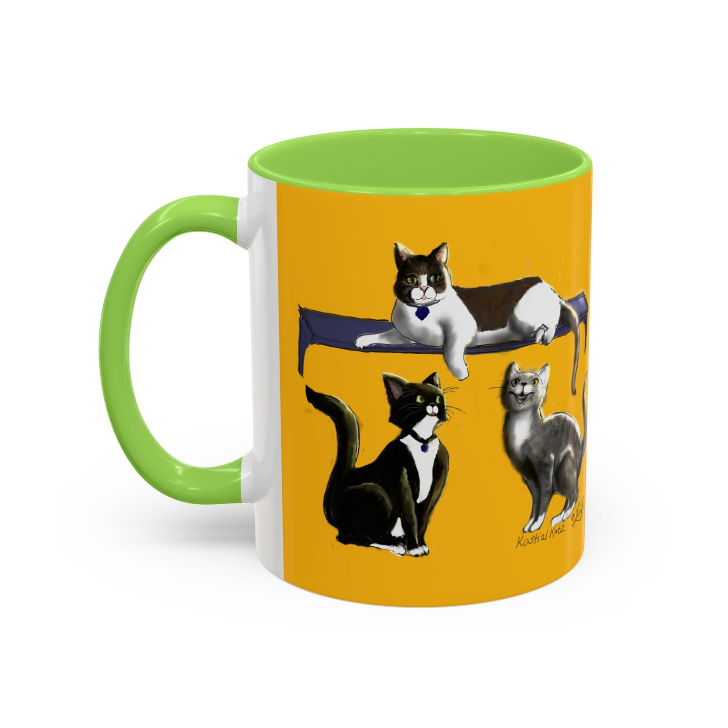 Kostial Katz Colorful Mugs (11oz, 15oz)