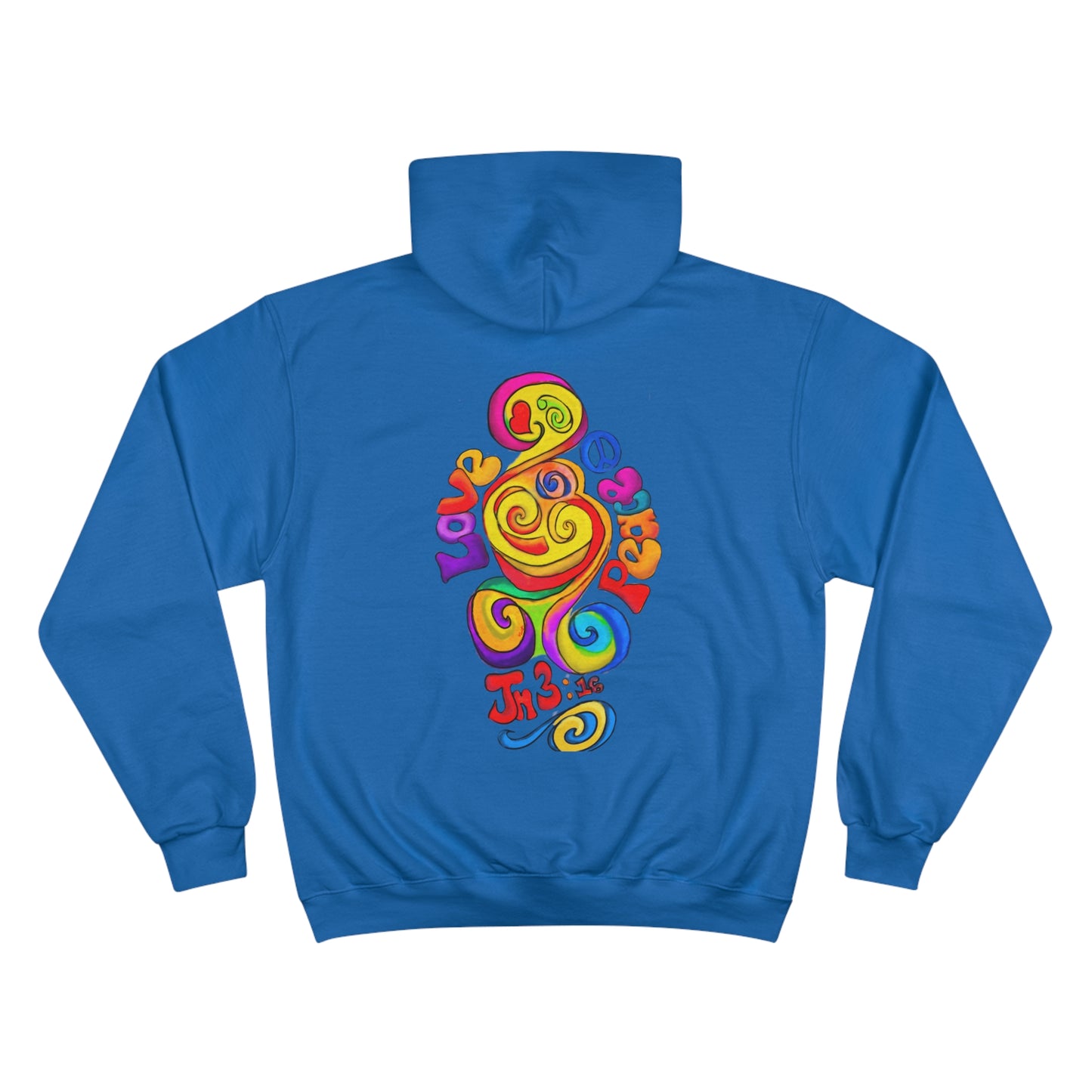 Groovy Love & Peace Champion Hoodie