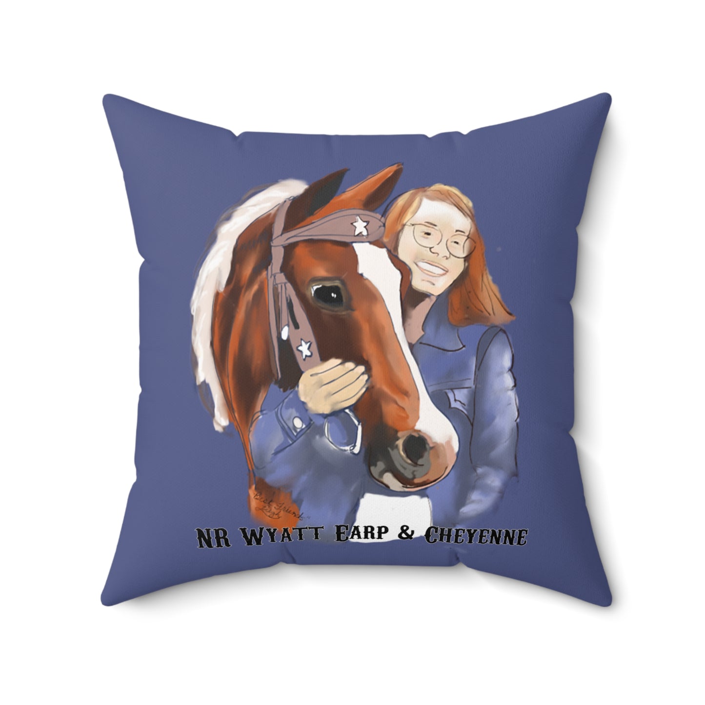 NR Wyatt Earp Spun Polyester Square Pillow