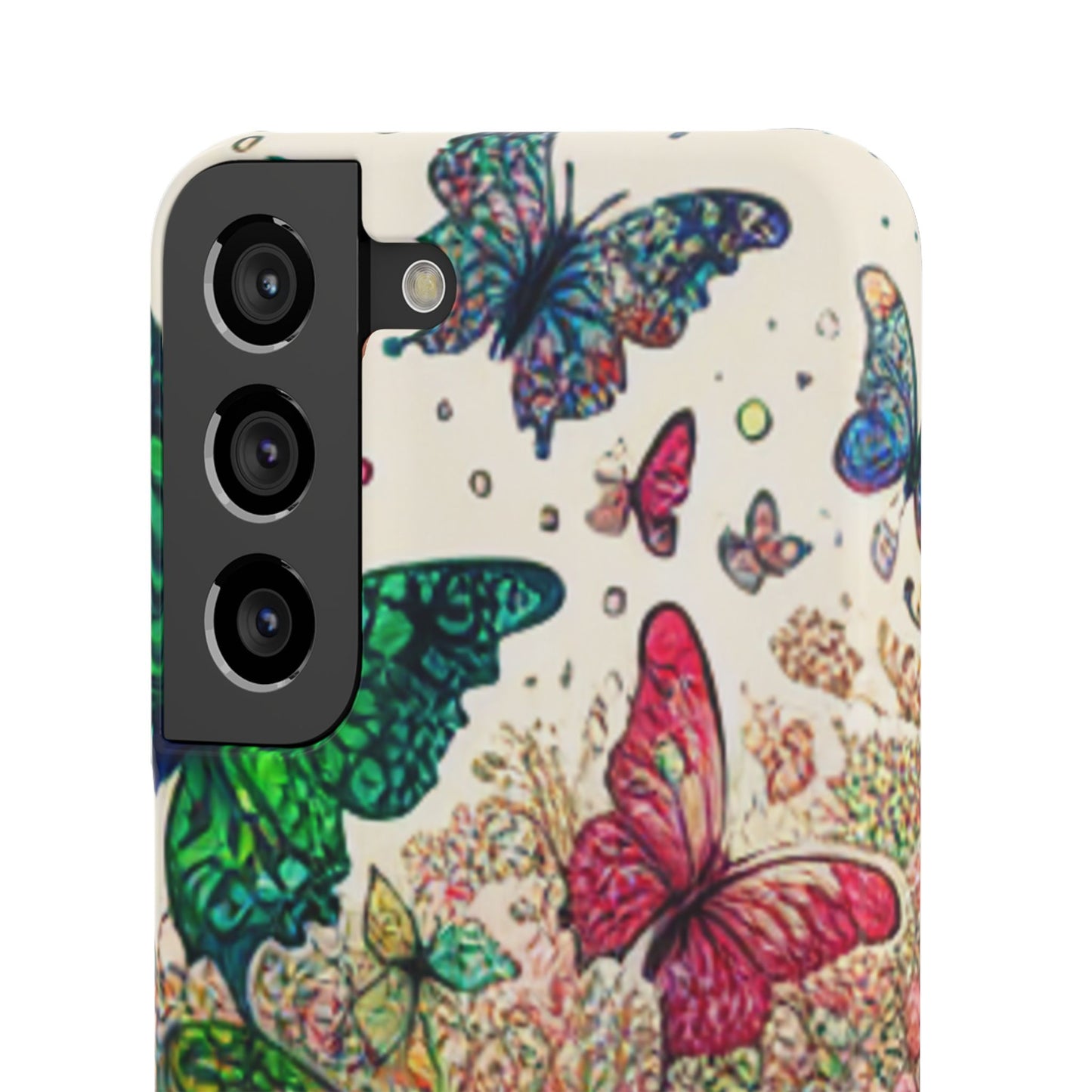 Colorful Butterfly Snap Cases, Over 50 types of Phone Covers, Floral Design, Spring Decor, Eco-Friendly Gift