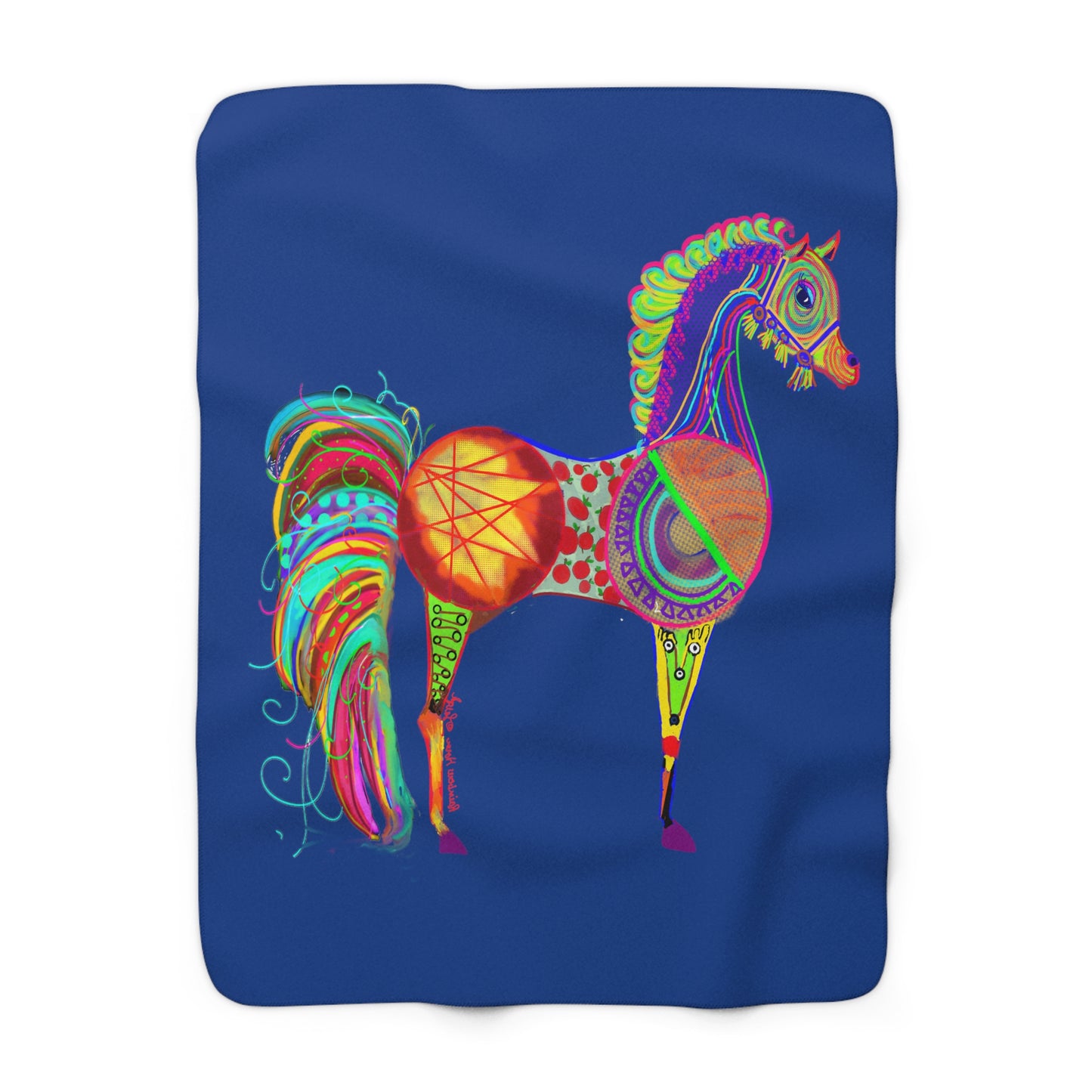 Horse of the Promise - Sherpa Fleece Blanket