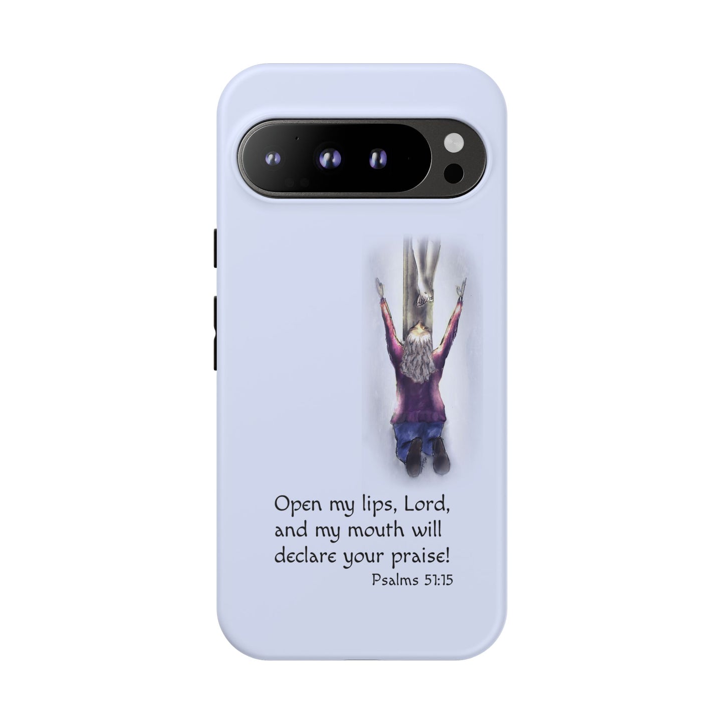 Only You, Jesus - Phone Case with Inspirational Design - Open My Lips, Lord, Christian Gift for Young Adults, Thoughtful Christian Decor, Scripture Phone Case