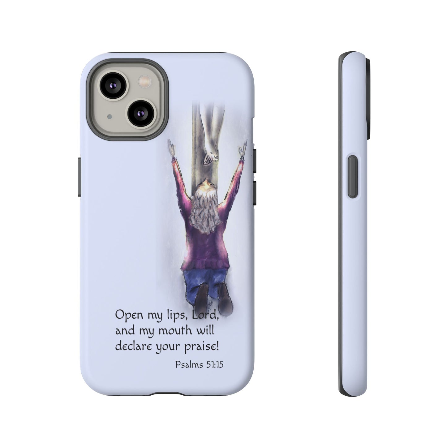 Only You, Jesus - Phone Case with Inspirational Design - Open My Lips, Lord, Christian Gift for Young Adults, Thoughtful Christian Decor, Scripture Phone Case