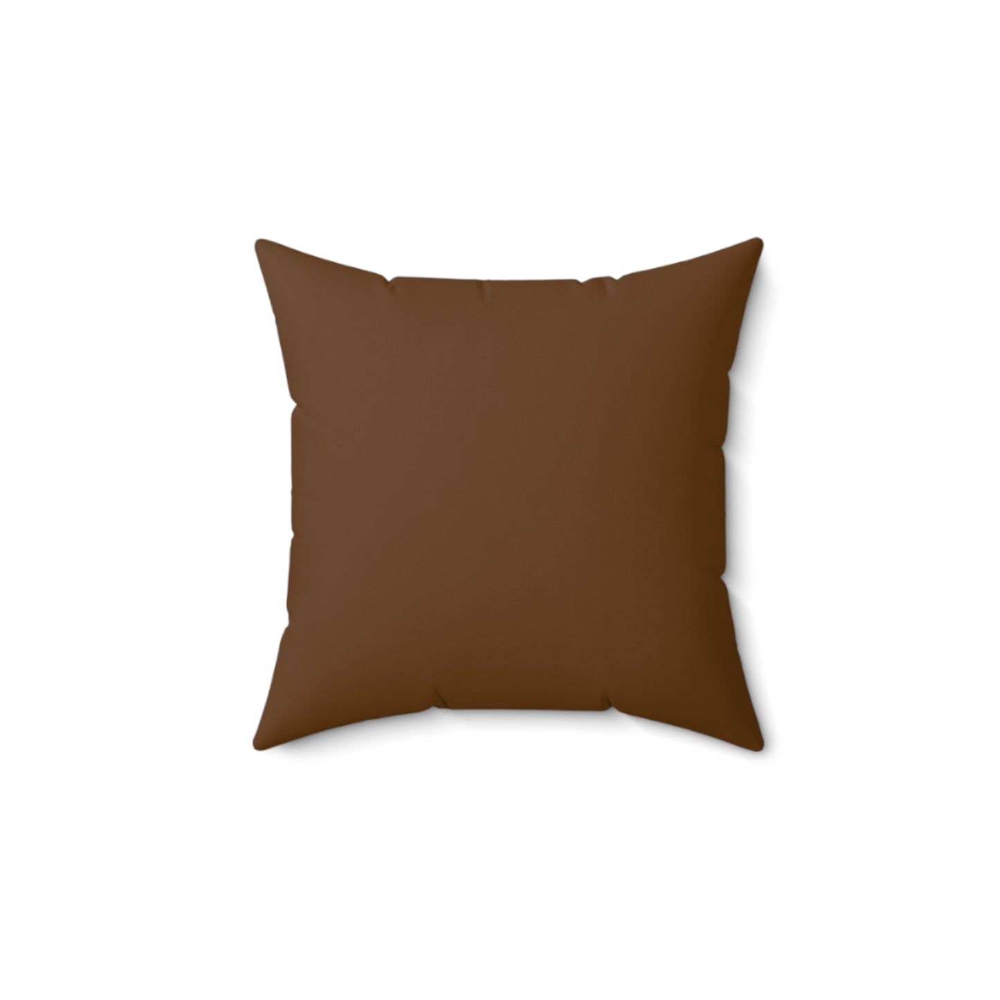 Mare & Foal - dark brown border Spun Polyester Square Pillow