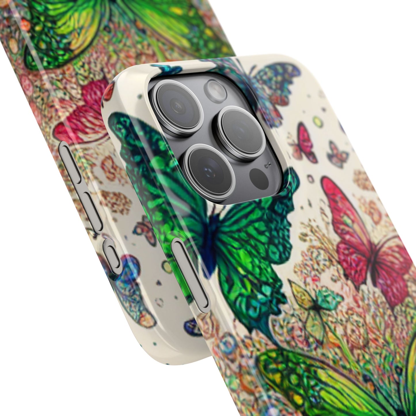 Colorful Butterfly Snap Cases, Over 50 types of Phone Covers, Floral Design, Spring Decor, Eco-Friendly Gift
