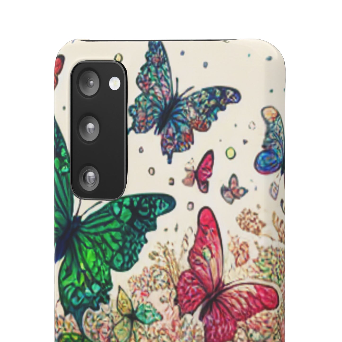 Colorful Butterfly Snap Cases, Over 50 types of Phone Covers, Floral Design, Spring Decor, Eco-Friendly Gift