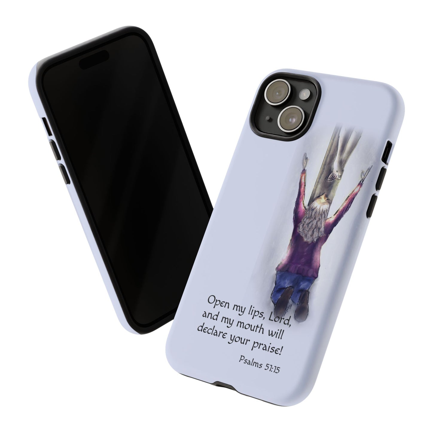 Only You, Jesus - Phone Case with Inspirational Design - Open My Lips, Lord, Christian Gift for Young Adults, Thoughtful Christian Decor, Scripture Phone Case