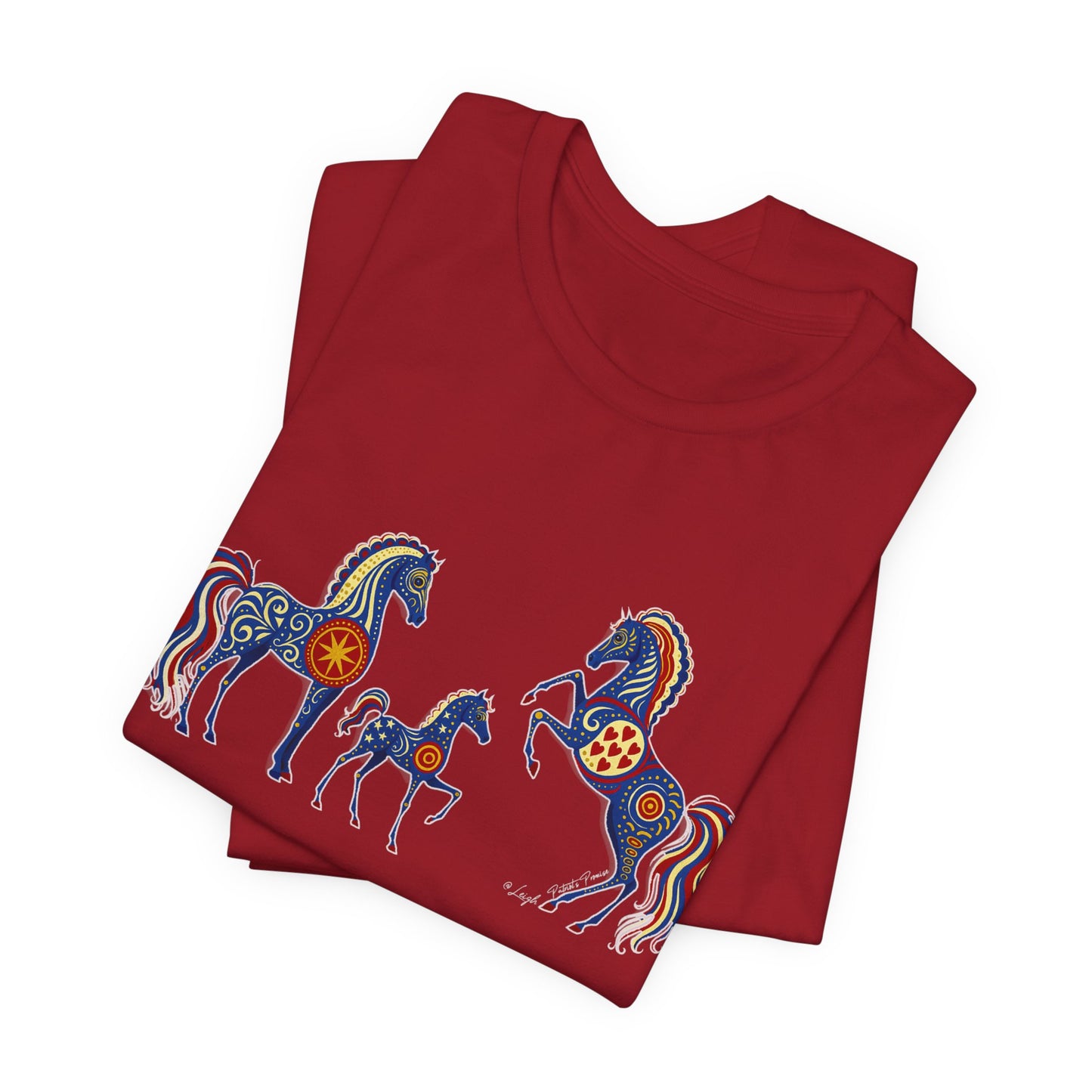 USA Patriot's Horse Tee, Unisex Equestrian Gift, Nature Lover Apparel, Vintage Style T-Shirt
