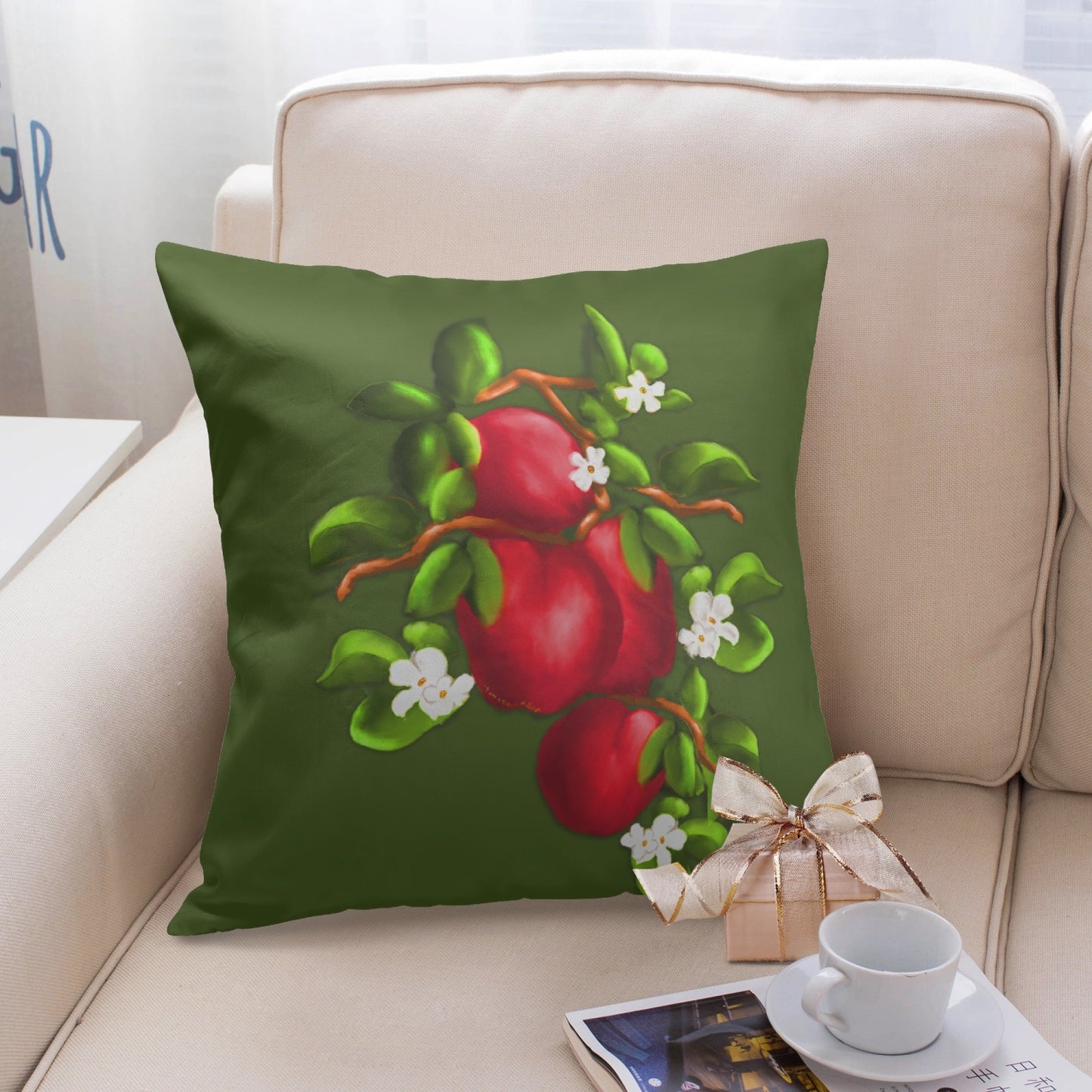 Take a Bite - 192. 18'' Square Pillow Cover