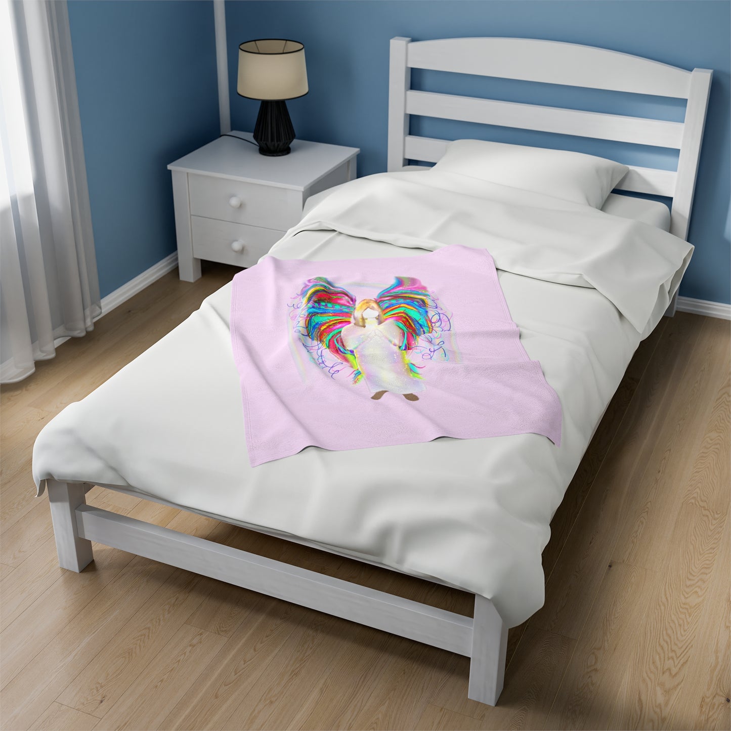 Wing and a Prayer Velveteen Plush Blanket