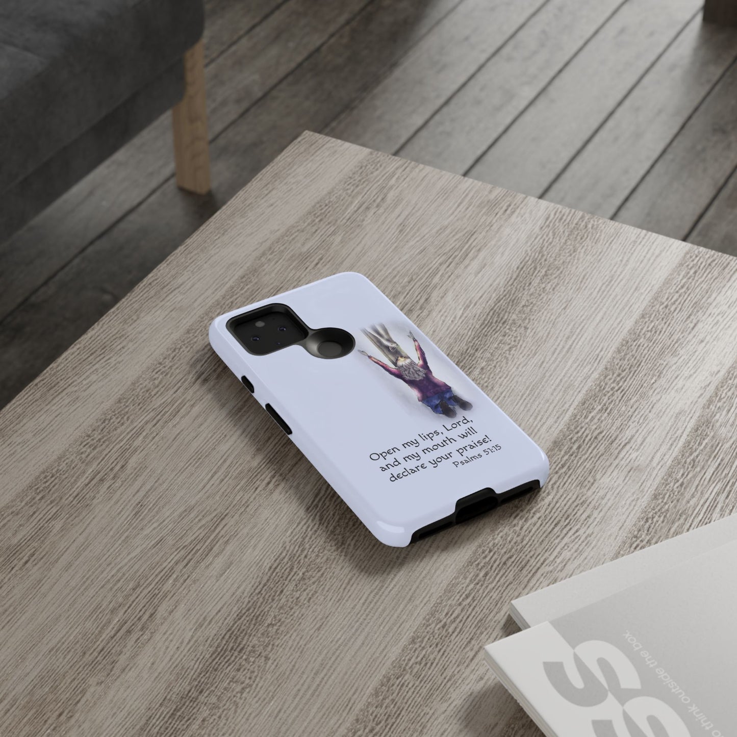Only You, Jesus - Phone Case with Inspirational Design - Open My Lips, Lord, Christian Gift for Young Adults, Thoughtful Christian Decor, Scripture Phone Case