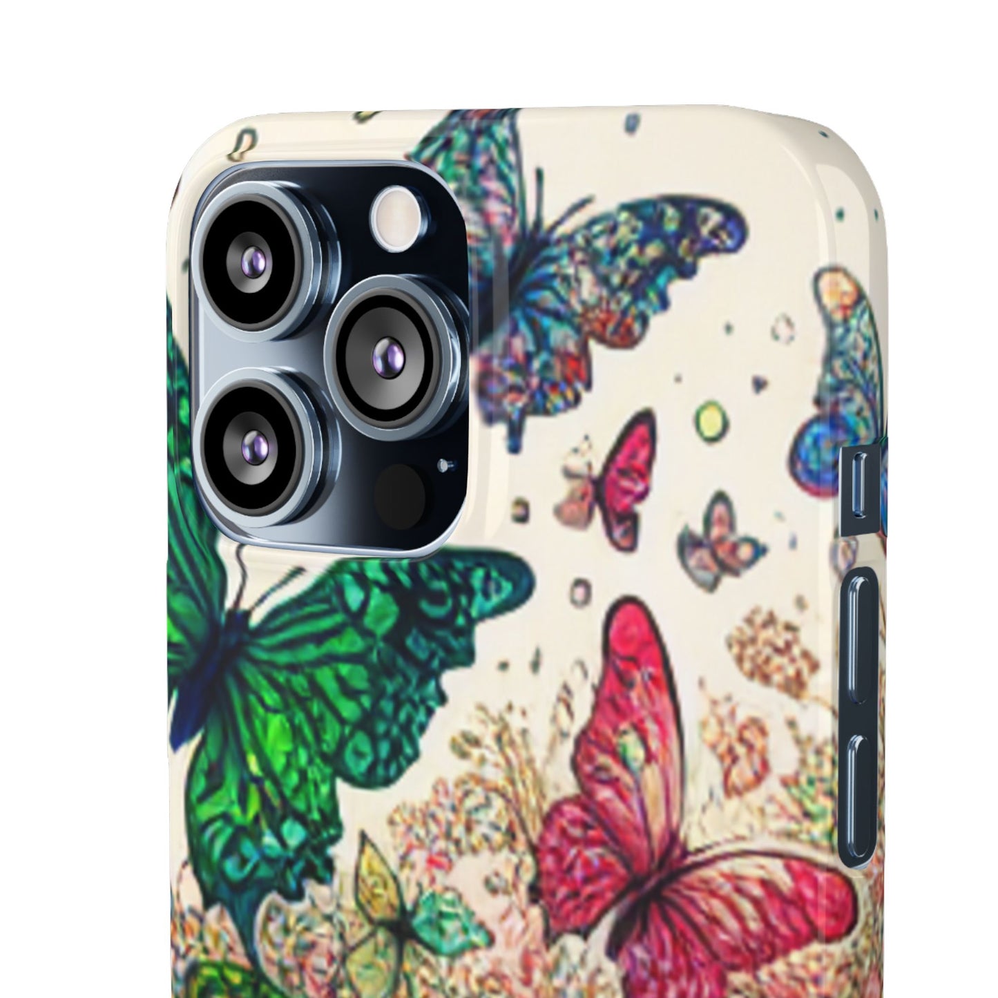 Colorful Butterfly Snap Cases, Over 50 types of Phone Covers, Floral Design, Spring Decor, Eco-Friendly Gift
