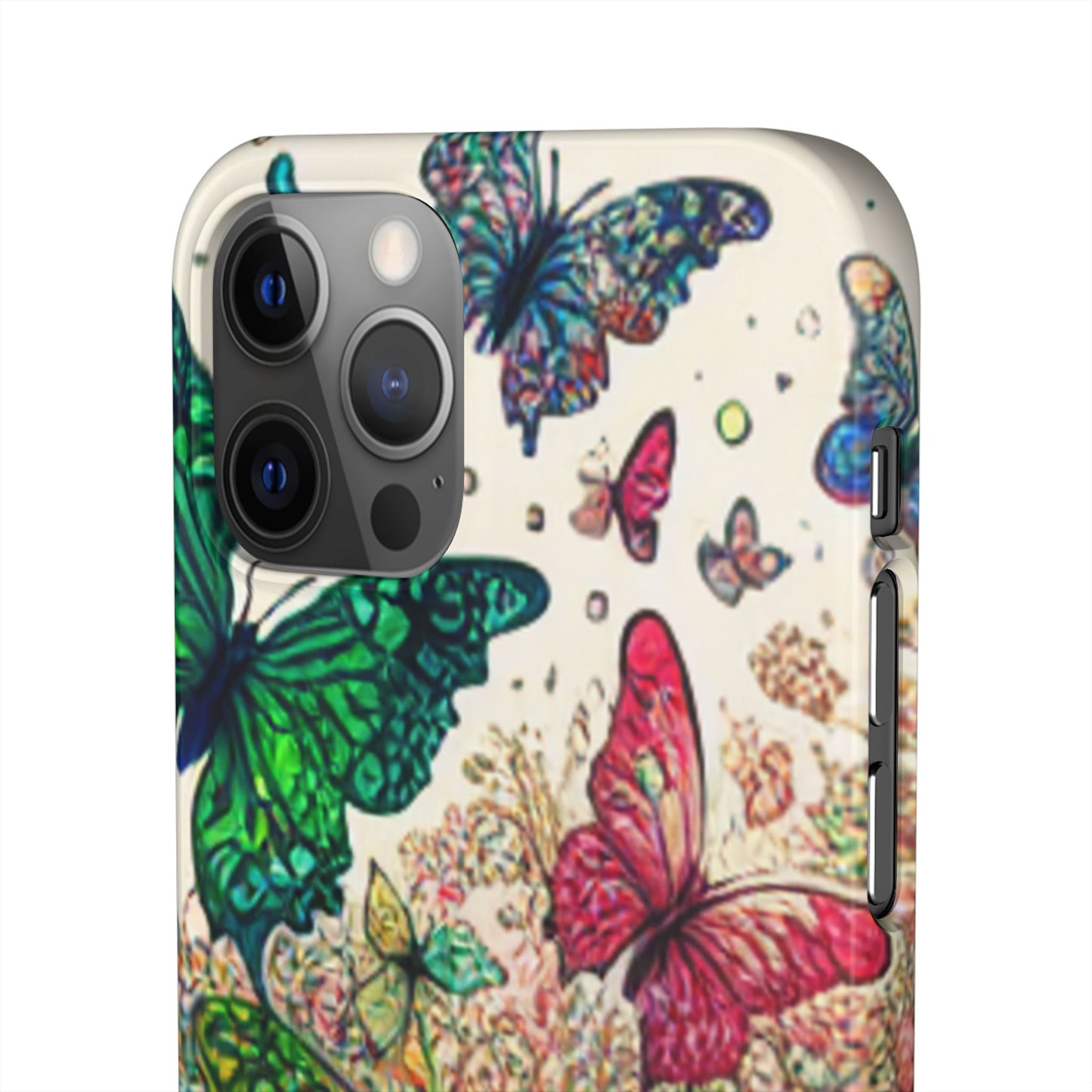 Colorful Butterfly Snap Cases, Over 50 types of Phone Covers, Floral Design, Spring Decor, Eco-Friendly Gift