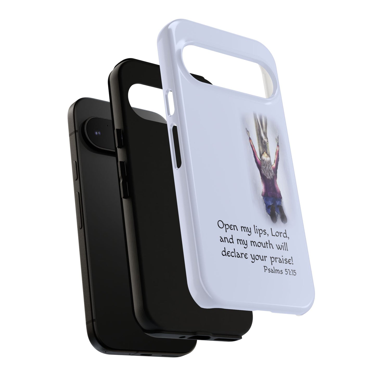 Only You, Jesus - Phone Case with Inspirational Design - Open My Lips, Lord, Christian Gift for Young Adults, Thoughtful Christian Decor, Scripture Phone Case