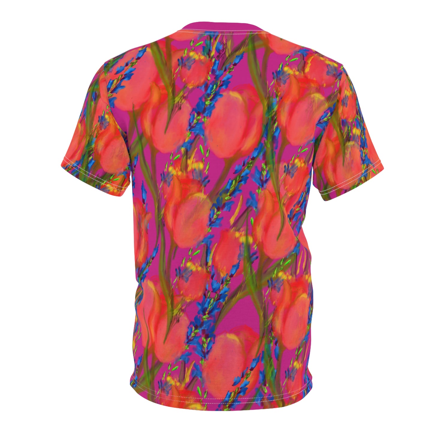Vibrant Tulips Unisex Cut & Sew Tee – Perfect for Spring Celebrations