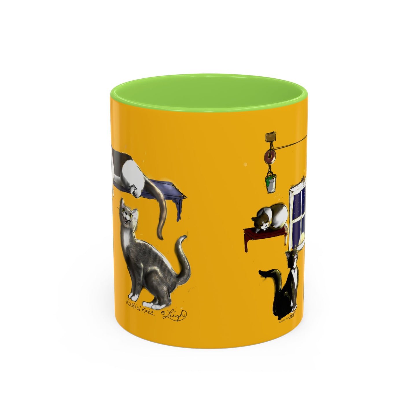 Kostial Katz Colorful Mugs (11oz, 15oz)